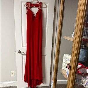Johnathan Kayne Vibrant Red Gown